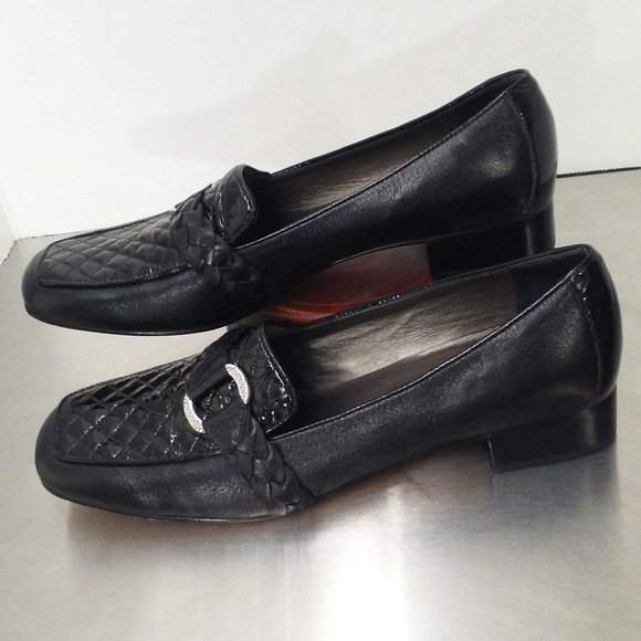 Brighton Kane Loafer Shoe Sz-8.5 Quilted Patent - Picture 8 of 12